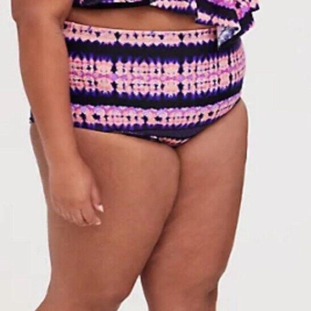 Purple & Pink Tie-Dye Bikini Bottom